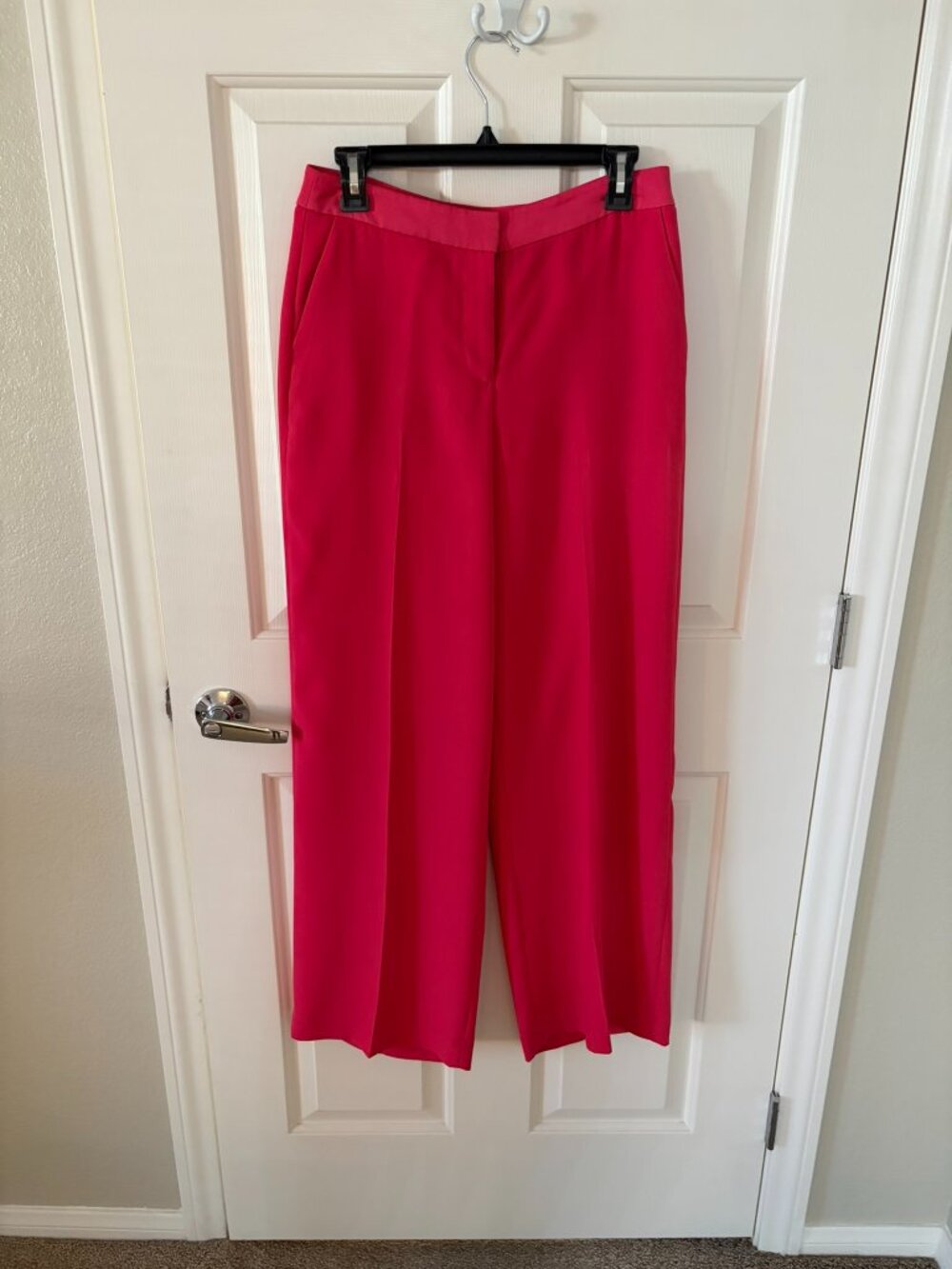 Boden Pink Wide Leg Trouser Pants 6R High Rise Dress Pants